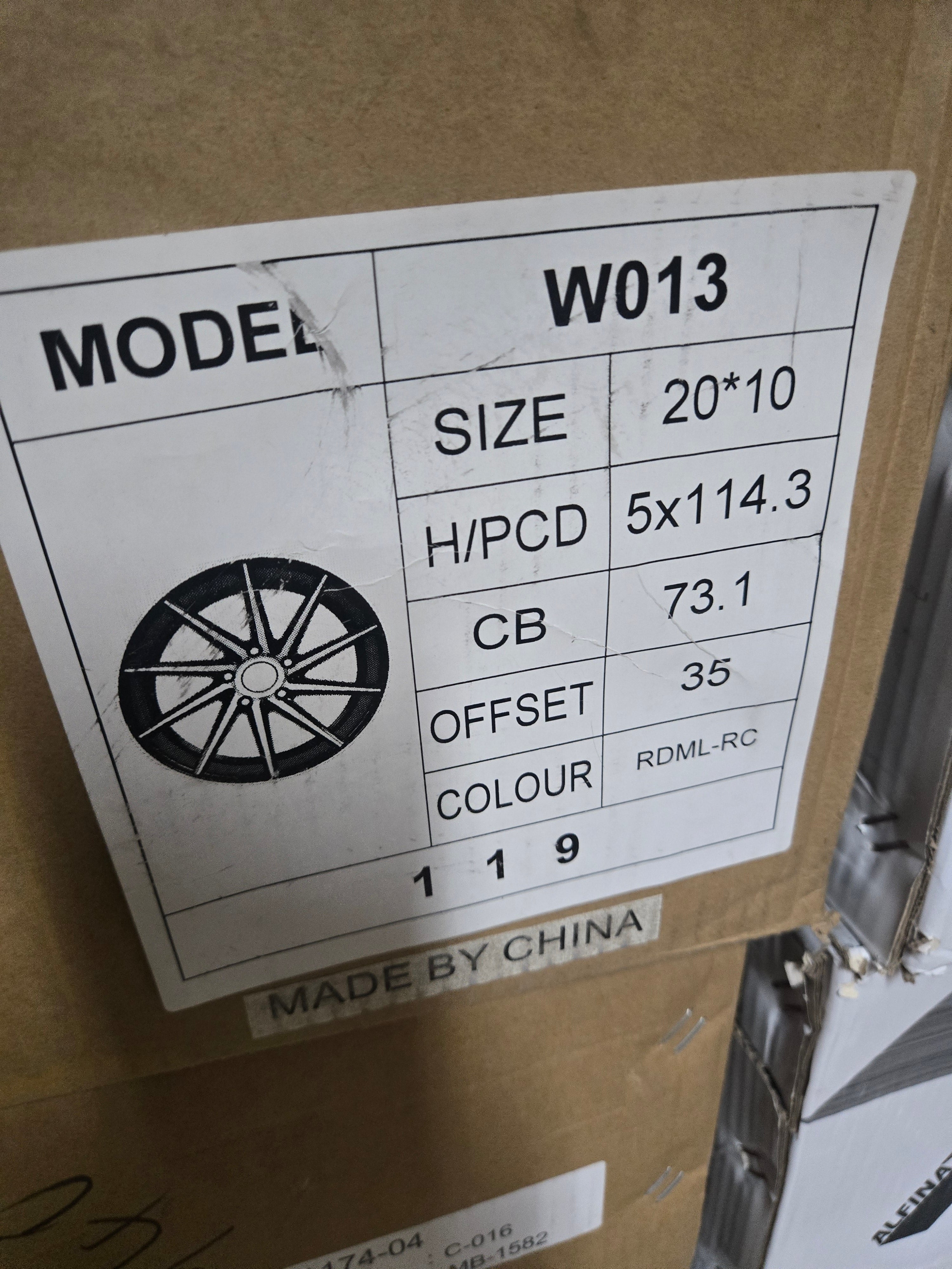 W013 20X10 5X114.3 RED RDML RC CB73.1 ET35