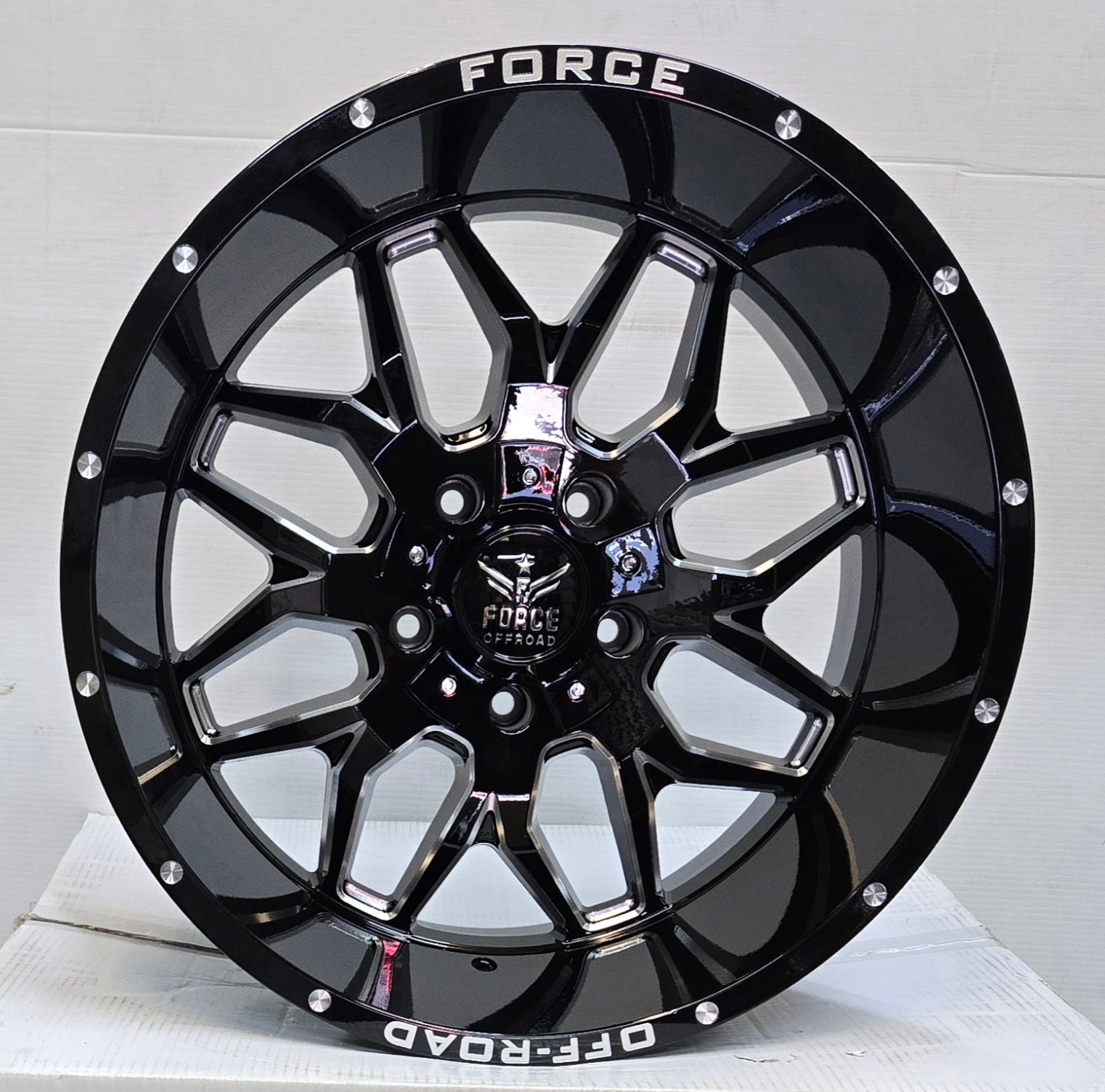 F30 20X12 5X139.7 5X150 BLACK MILLING CB110.3 ET-44