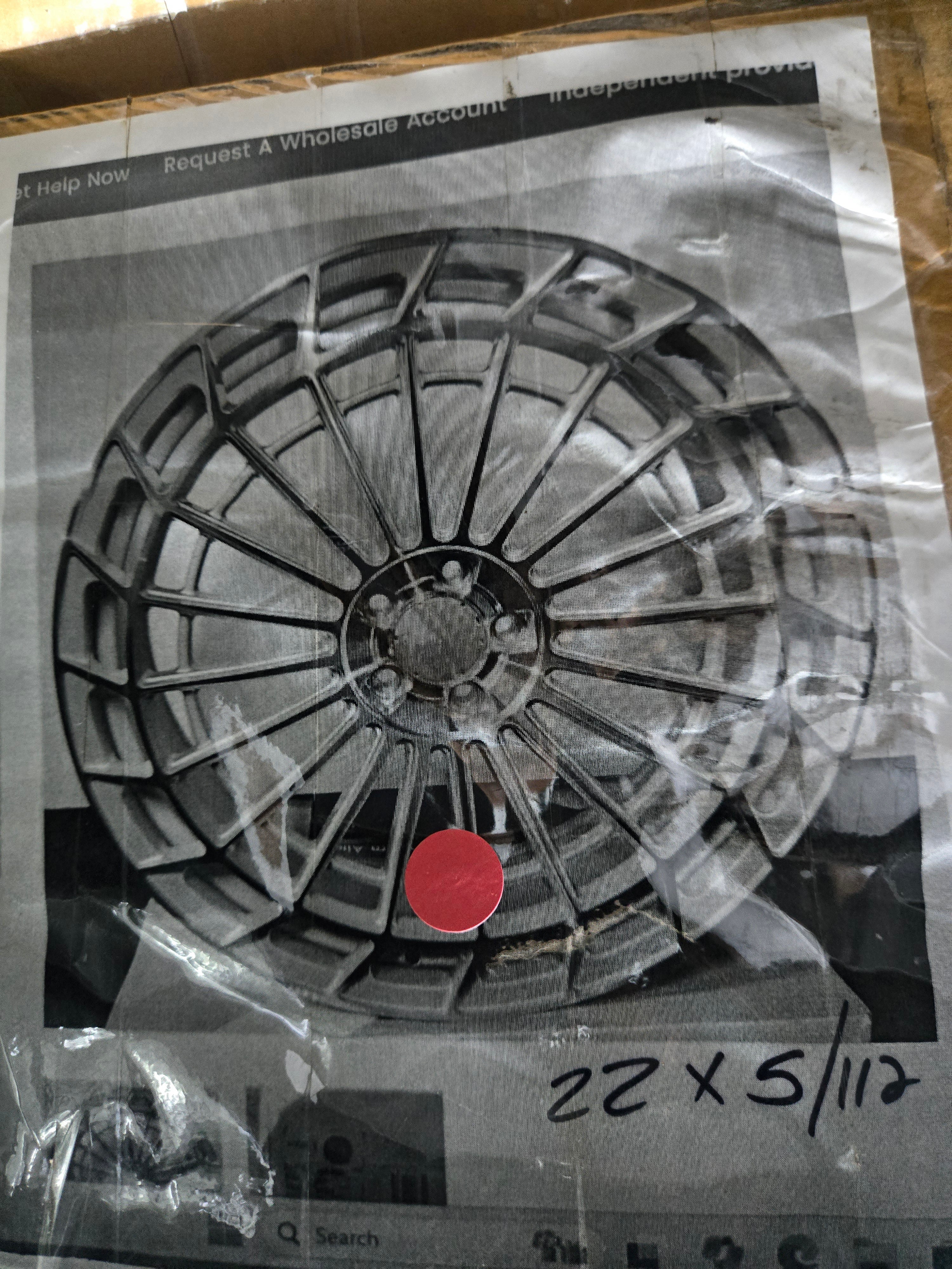 FB780 22X10.5 5X112 SILVER CB66.6 ET43