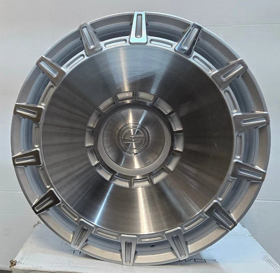 ARENA S106 22X9.0 5X112 5X120 GLOSS SILVER BRUSHED CB74.1 ET18
