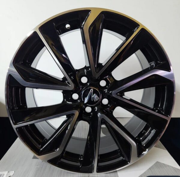 W254 16X7.0 5X100 BLACK MACHINED FACE